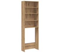 vidaXL Mobile per Lavatrice Rovere Artigianale 64x24x190 cm