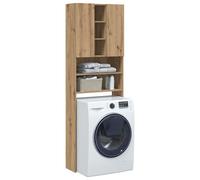 vidaXL Mobile per Lavatrice Rovere Artigianale 64x25,5x190 cm