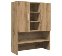 vidaXL Mobile per Lavatrice Rovere Artigianale 70,5x25,5x90 cm, mobiletto per lavatrice, mobiletto per lavanderia, armadio bagno, mobili per lavatrice