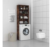 vidaXL Mobile per Lavatrice Rovere Fumo 64x24x190 cm