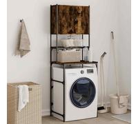vidaXL Mobile per Lavatrice Rovere Fumo 68x48,5x194 cm