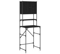 vidaXL Mobile per Lavatrice Rovere Nero 68x48.5x194 cm