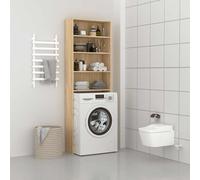 vidaXL Mobile per Lavatrice Rovere Sonoma 64x24x190 cm