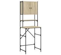 vidaXL Mobile per Lavatrice Rovere Sonoma 68x48,5x194 cm, Mobile da Bagno, portaoggetti da Bagno, Supporto per Toilette, scaffale per Bagno