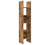 vidaXL Mobile per Libri in Legno Vecchio, 40 x 35 x 180 cm, Autonomo, Spazio di Stoccaggio Ampio, Stile Rustico, Solo per Interni, Design Moderno, Forma Rettangolare, Scaffale per il Soggiorno