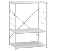 vidaXL Mobile per Microonde Bianco 60x39,6x79,5 cm Legno Multistrato