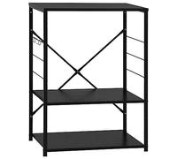 vidaXL Mobile per Microonde Nero 60x39,6x79,5 cm Legno Multistrato
