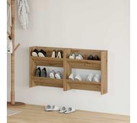 vidaXL Mobile per scarpe 2 pz 60 x 18 x 60 cm Legno ingegnerizzato