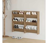 vidaXL Mobile per scarpe 2 pz 60 x 18 x 90 cm Legno ingegnerizzato