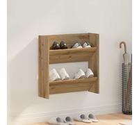 vidaXL Mobile per scarpe 60 x 18 x 60 cm Legno ingegnerizzato