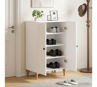vidaXL Mobile per scarpe ALKMAAR 59,5 x 39,5 x 90 cm Bianco
