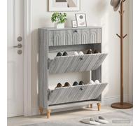 vidaXL Mobile per scarpe ALKMAAR 78 x 24 x 103 cm Legno ingegnerizzato