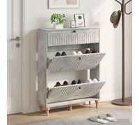 vidaXL Mobile per scarpe ALKMAAR 78 x 24 x 103 cm Legno ingegnerizzato