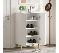 vidaXL Mobile per scarpe ARNHEM 59,5 x 39,5 x 90 cm Bianco