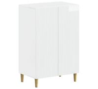 vidaXL Mobile per scarpe ARNHEM 59,5 x 39,5 x 90 cm Bianco Lucido