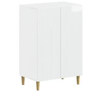 vidaXL Mobile per scarpe ARNHEM 59,5 x 39,5 x 90 cm Bianco Lucido