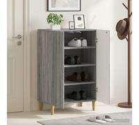 vidaXL Mobile per scarpe ARNHEM 59,5 x 39,5 x 90 cm Sonoma grigio
