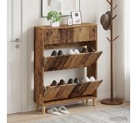 vidaXL Mobile per scarpe ARNHEM 78 x 24 x 103 cm Legno ingegnerizzato
