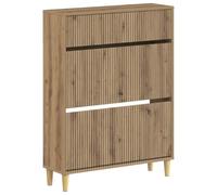 vidaXL Mobile per scarpe ARNHEM 78 x 24 x 103 cm Legno ingegnerizzato