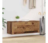 vidaXL Mobile per scarpe con porta Legno vecchio 100 x 35 x 38 cm