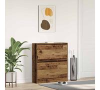 vidaXL Mobile per scarpe con porta Legno vecchio 80 x 21 x 87,5 cm
