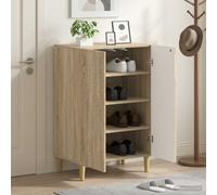 vidaXL Mobile per scarpe DELFT 59,5 x 39,5 x 90 cm Rovere Sonoma