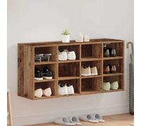 vidaXL Panca per Scarpe in Legno Vintage 103 x 30 x 51 cm, Design Compatto e Minimalista per Uso Interno. Organizzatore Rettangolare Versatile con Ripiani robusti e Resistente all'abrasione, Ideale