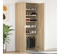 vidaXL Mobile per scarpe Marrone 80 x 39 x 180 cm Legno multistrato