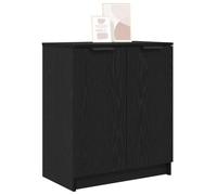 vidaXL Armadio Scarpe Moderno Rovere Nero unità di Storage Interno 4 Ripiani Design Autoportante Arredamento Corridoio Organizzatore Scarpe Finitura Legno Ingegnerizzato Scaffale Compatto Elegante
