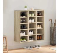 vidaXL Mobile per scarpe Rovere Sonoma 77,5 x 30 x 83,5 cm