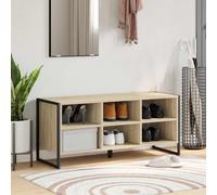 vidaXL Mobile per scarpe Sonoma 100 x 35 x 44 cm Legno multistrato