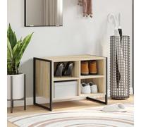 vidaXL Mobile per scarpe Sonoma 60 x 35 x 44 cm Legno multistrato