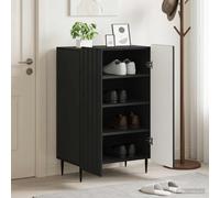 vidaXL Mobile per scarpe ZWOLLE 59,5 x 39,5 x 91,5 cm Nero