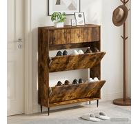 vidaXL Mobile per scarpe ZWOLLE 78 x 24 x 103 cm Legno ingegnerizzato