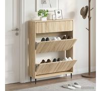 vidaXL Mobile per scarpe ZWOLLE 78 x 24 x 103 cm Legno ingegnerizzato