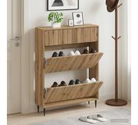 vidaXL Mobile per scarpe ZWOLLE 78 x 24 x 103 cm Legno ingegnerizzato