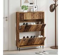 vidaXL Mobile per scarpe ZWOLLE 78 x 24 x 103 cm Legno ingegnerizzato
