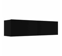 vidaXL Mobile per TV Consolle Armadietto Basso Credenza unità Multimediale HiFi Madia Mobiletto Arredo Nero 120x30x30 cm in Truciolato