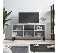 vidaXL Mobile per TV Grigio Cemento 103,5x30x50 cm Legno Multistrato