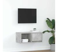 vidaXL Mobile per TV Grigio Cemento 60x31x25,5 cm Legno Multistrato
