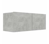 vidaXL Mobile per TV Mobiletto HiFi Armadietto Basso Buffet Arredo unità Multimediale Credenza Consolle Madia Grigio Cemento 80x30x30 cm in Truciolato