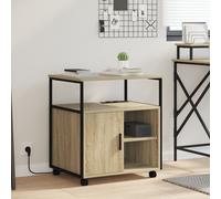 vidaXL Mobile per Ufficio con ruota rovere sonoma 60 x 46 x 67 cm