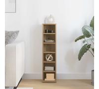 vidaXL Mobile Porta CD Artigianale 21x20x88 cm Legno Multistrato