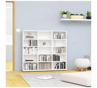 VIDAXL - Mobile Porta CD Bianco Lucido 102x23x89,5 cm Legno Multistrato