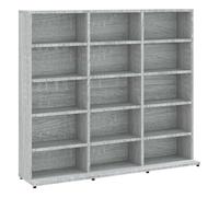 vidaXL Mobile Porta CD Grigio Sonoma 102x23x89,5 cm Legno Multistrato