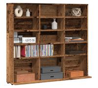 vidaXL Mobile Porta CD Legno Antico 50x33x117,5 cm Legno Multistrato