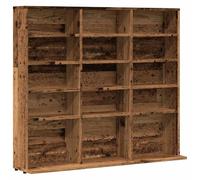 vidaXL Mobile Porta CD Legno Antico 50x33x117,5 cm Legno Multistrato, Mobile con mensole, armadietto, armadietto per CD, Mobile Contenitore