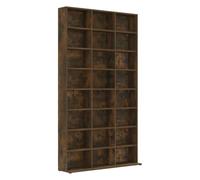 vidaXL Mobile Porta CD Rovere Fumo 102x23x177,5 cm Legno Multistrato