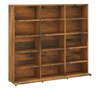 vidaXL Mobile Porta CD Rovere Fumo 102x23x89,5 cm in Legno Multistrato
