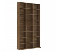 vidaXL Mobile Porta CD Rovere Marrone 102x23x177,5cm Legno Multistrato